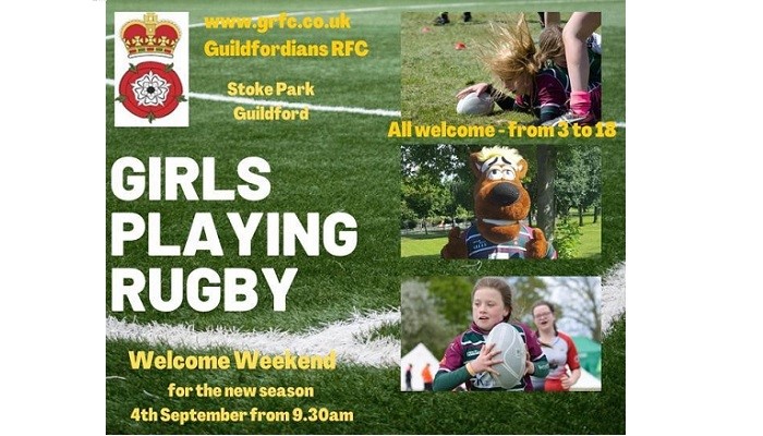 Image of Guildfordians RFC (GRFC) Girls Rugby team located on Stoke Park Guildford - Enjoyment